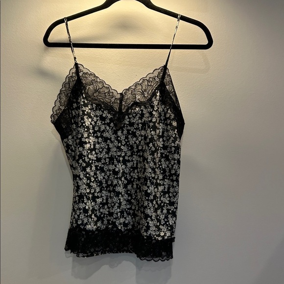 Express Black and White Floral Lace Camisole - Picture 1 of 4